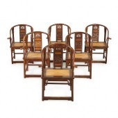 SET 6 CHINESE ELM HORSESHOE BA