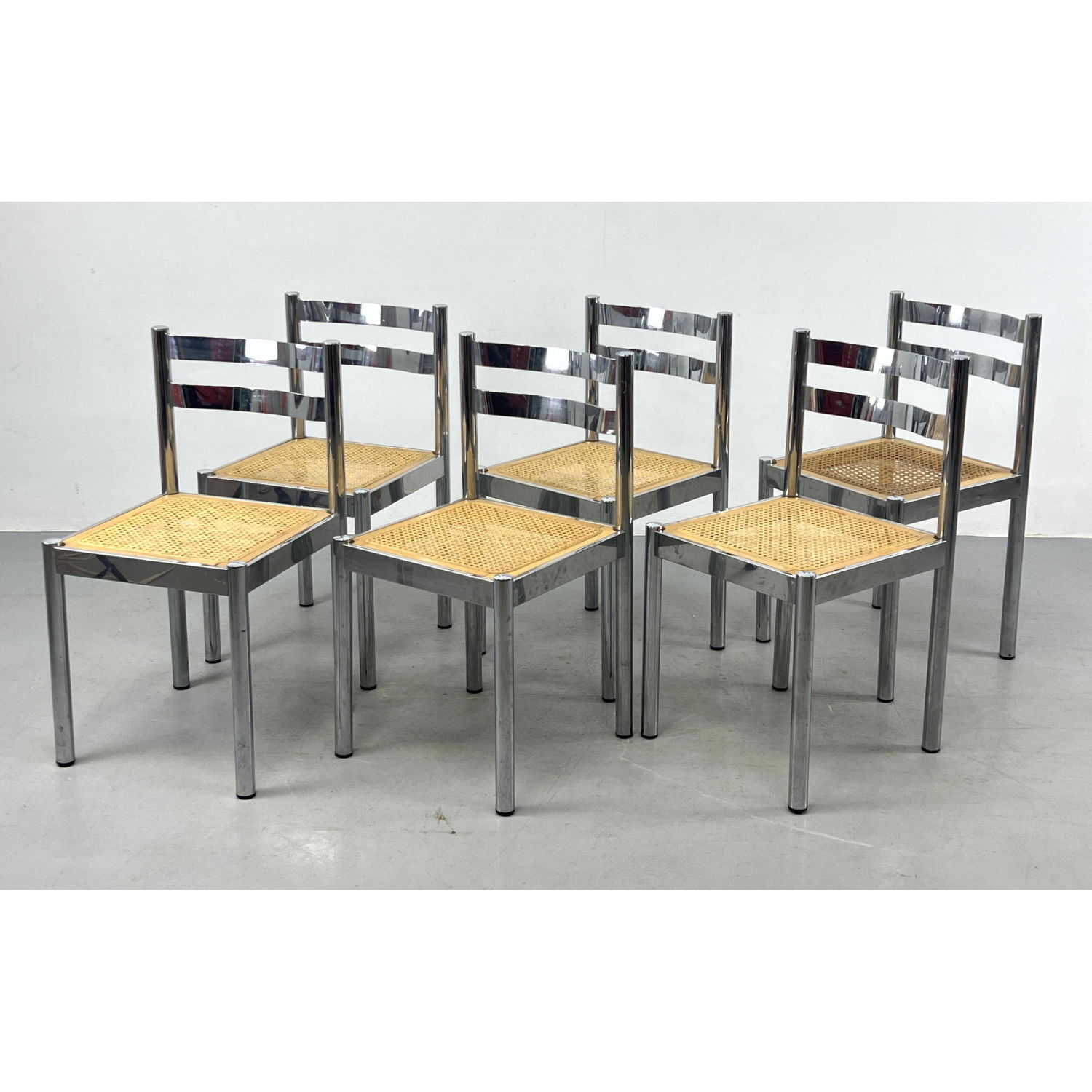 Set 6 Chrome Modernist Dining