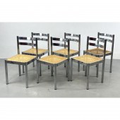 Set 6 Chrome Modernist Dining