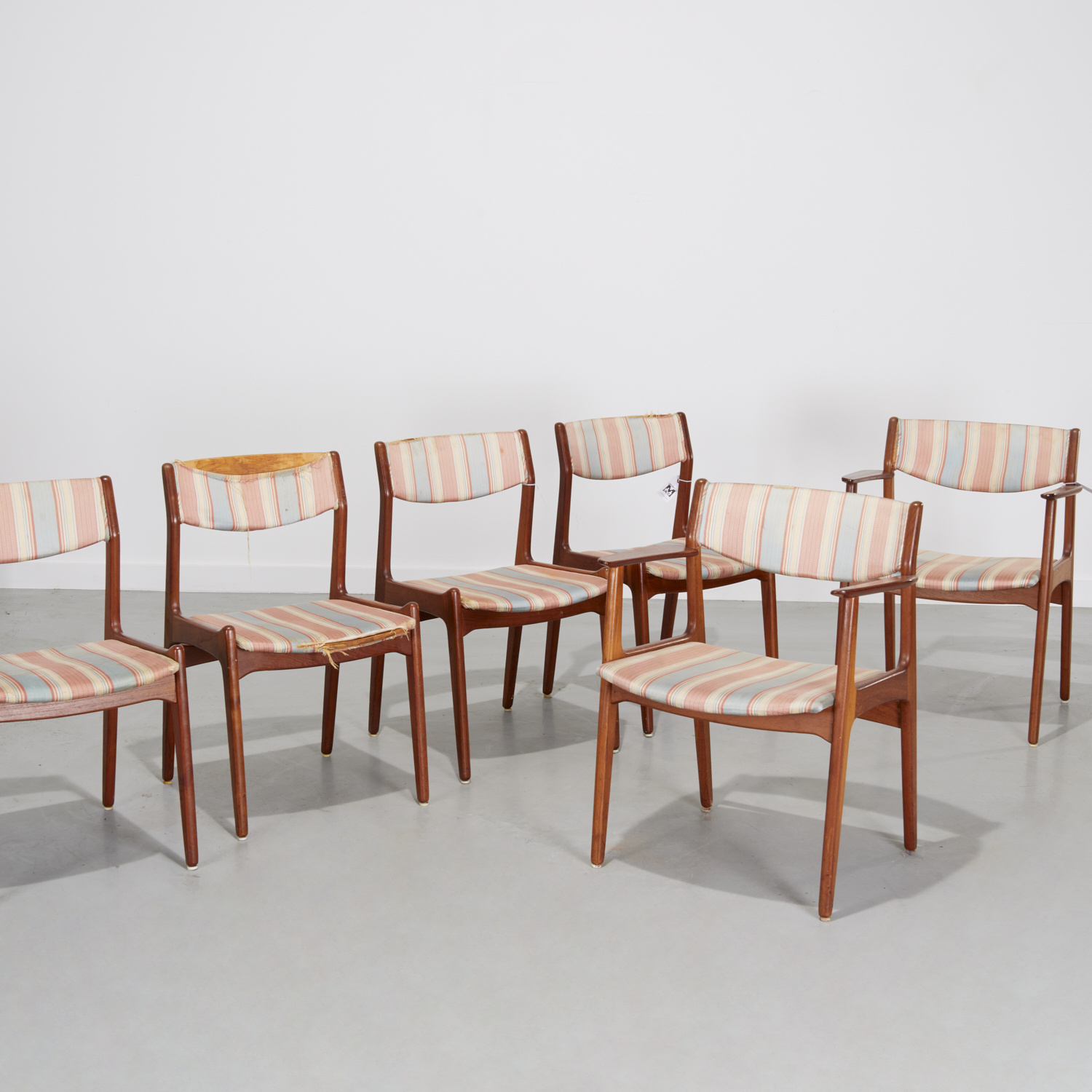 SET (6) DANISH MODERN TEAK DINING