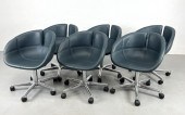 Set 6 Dark Green Moroso Leathe