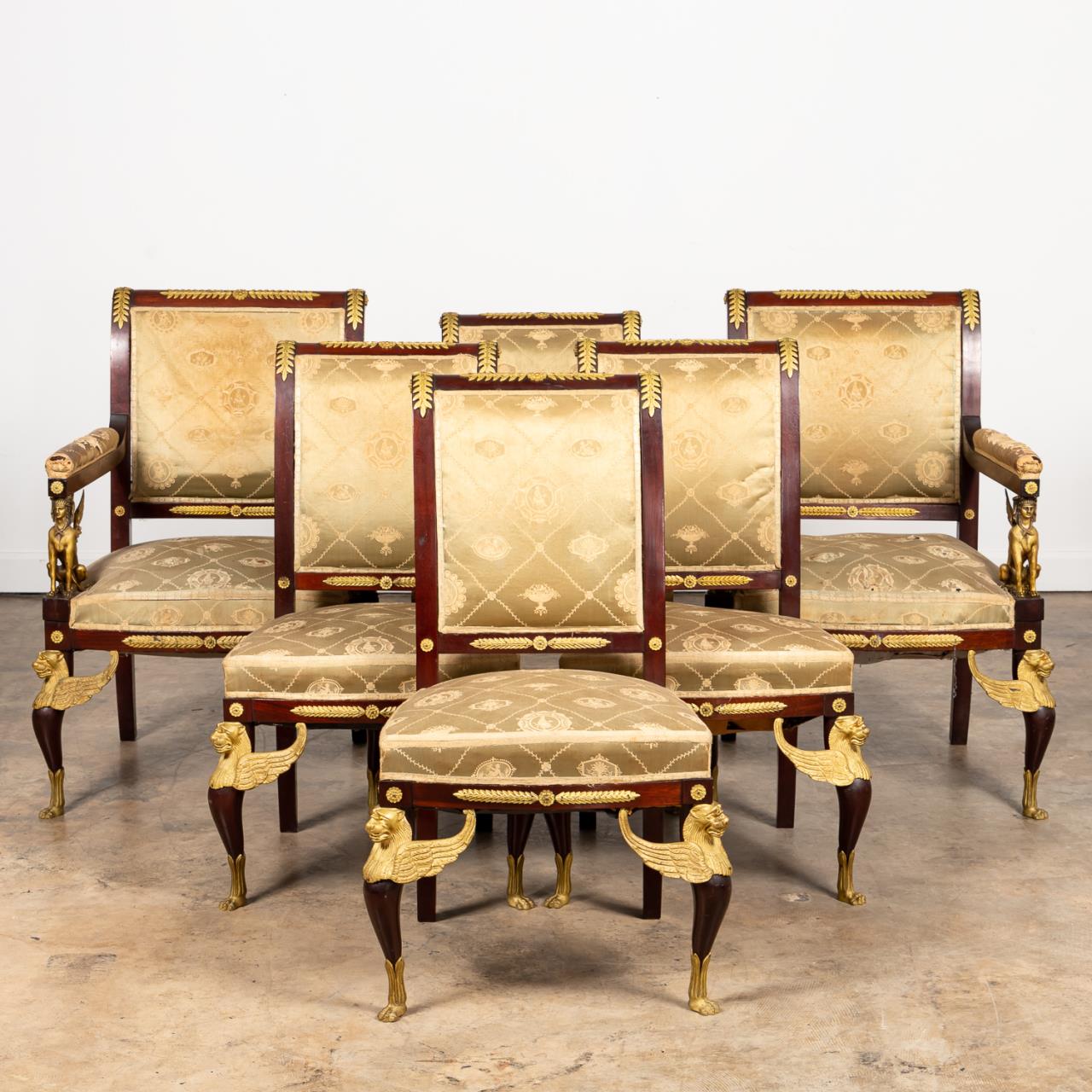 SET, 6 EMPIRE REVIVAL ORMOLU