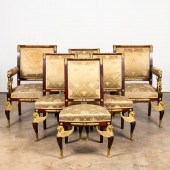 SET, 6 EMPIRE REVIVAL ORMOLU M