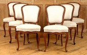 SET 6 FRENCH OAK LOUIS XV STYL