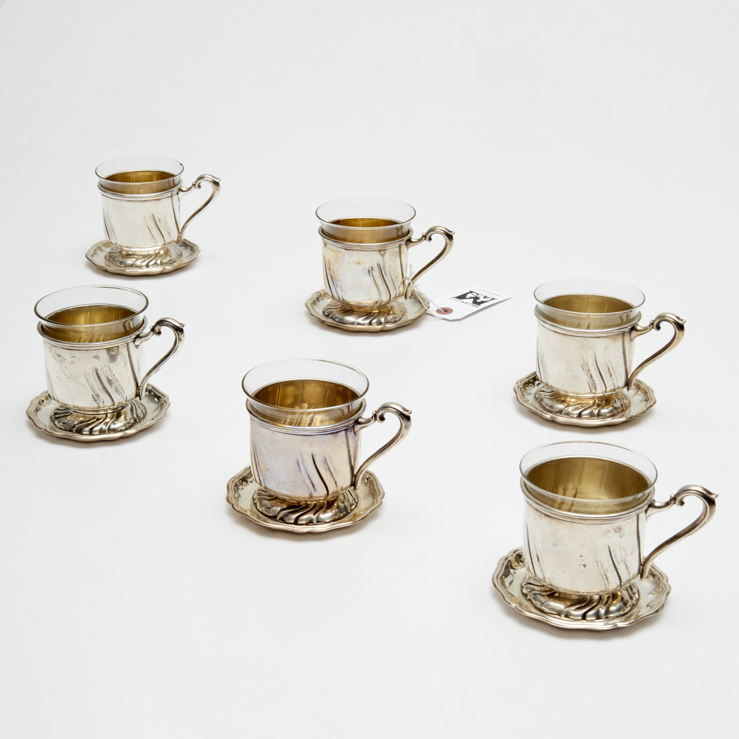 SET (6) GERMAN .800/.835 SILVER