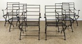 SET 6 IRON GARDEN CHAIRS NEOCL