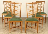 SET 6 ITALIAN OAK DINING CHAIR