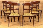 SET 6 MAHOGANY REGENCY STYLE D