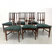 Set 6 Modernist Walnut Tall Ba