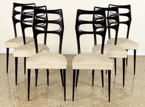 SET 6 PAOLO BUFFA DINING CHAIRS