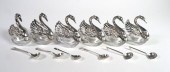 SET 6 SWAN STERLING SILVER CRY