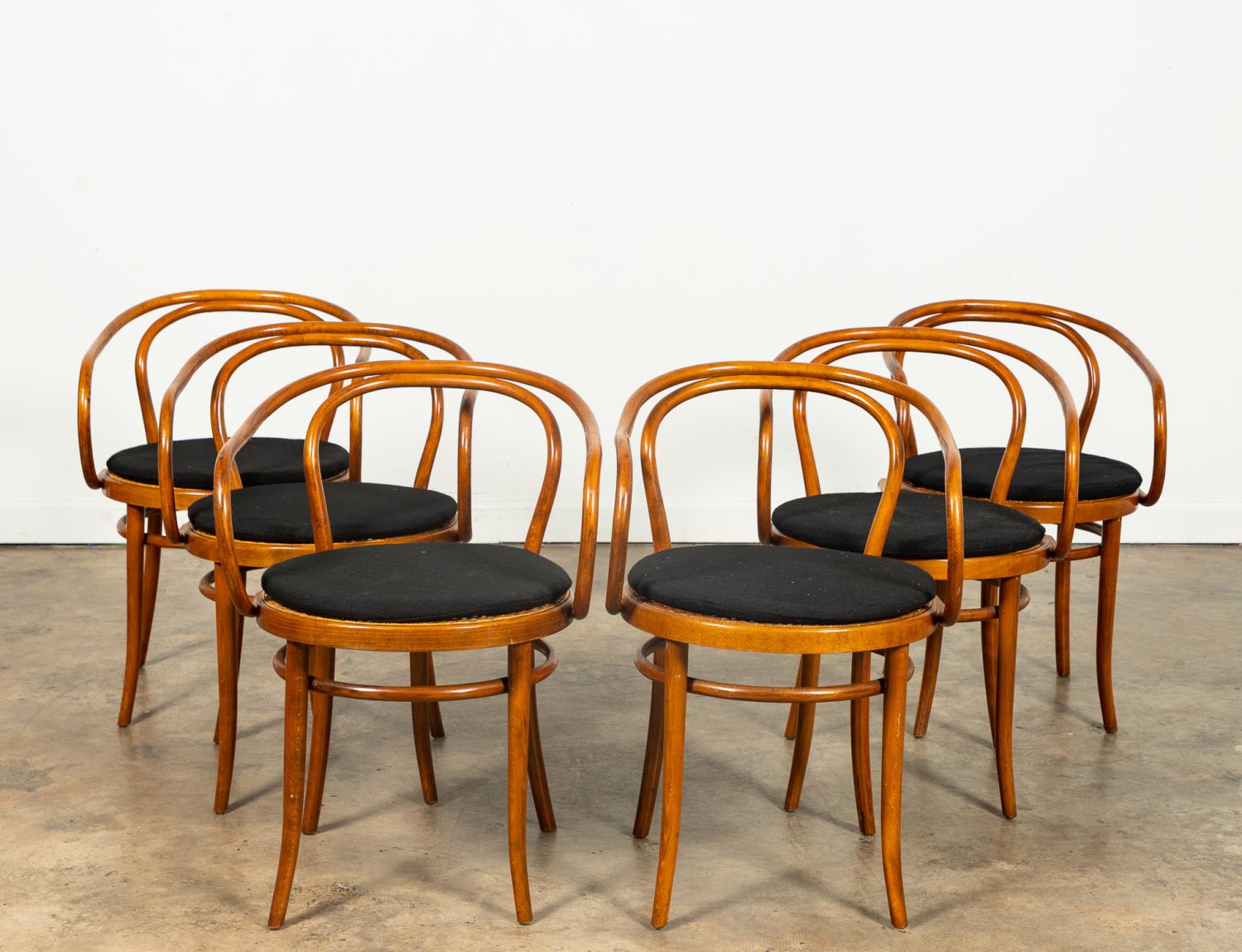 SET 6 THONET BENTWOOD & CANE DINING