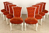 SET 8 FRENCH DINING CHAIRS REG