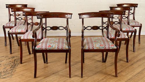 SET 8 LATE 19TH CENT. REGENCY STYLE