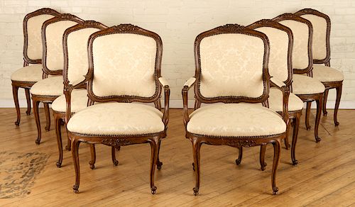 SET 8 LOUIS XV STYLE DINING