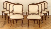 SET 8 LOUIS XV STYLE DINING CH