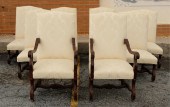 SET, 8 LOUIS XVI STYLE UPHOLST