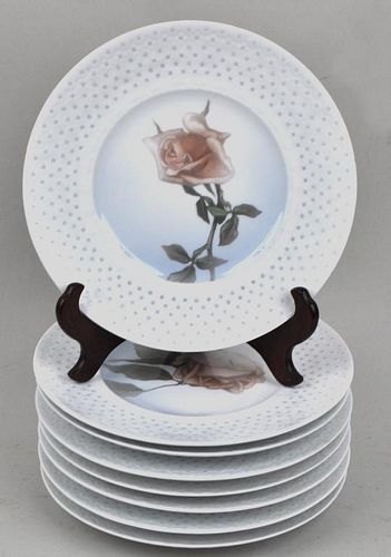 SET 8 ROYAL COPENHAGEN ROSE