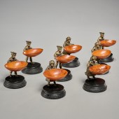 SET (8) VIENNA STYLE BRONZE MO