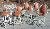 SET CAST ALUMINUM RUSTIC ANTLE