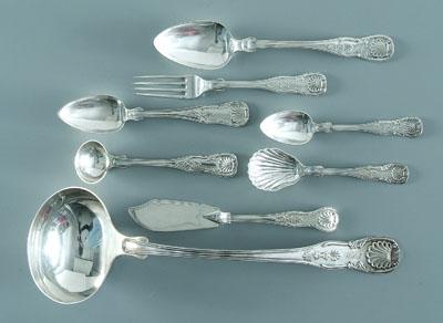 Set coin silver flatware: Kings