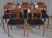 SET EIGHT MODERN J.L. MOLLER D