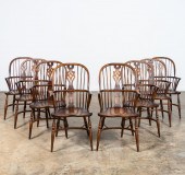 SET, EIGHT OAK WINDSOR STYLE D