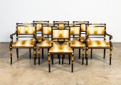 SET EIGHT, REGENCY-STYLE PARCE