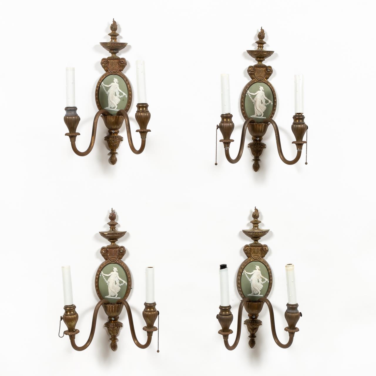 SET, FOUR ADAMS-STYLE JASPERWARE