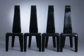 SET FOUR MODERN DESIGN BLACK L