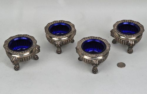 SET FOUR OLD SHEFFIELD FOOTED