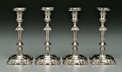 Set four silver plated