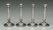 Set four Viennese silver candl