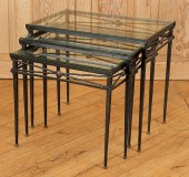 SET IRON BRONZE MOUNTED NESTIN