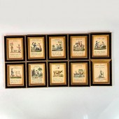 SET OF 10 ASAPH WILLARD ENGLIS