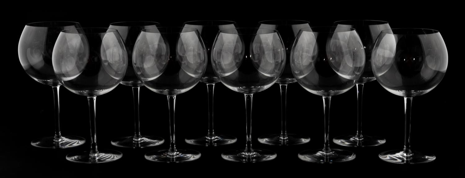 SET OF 10 BACCARAT CRYSTAL