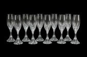 SET OF 10 BACCARAT "MASSENA" C