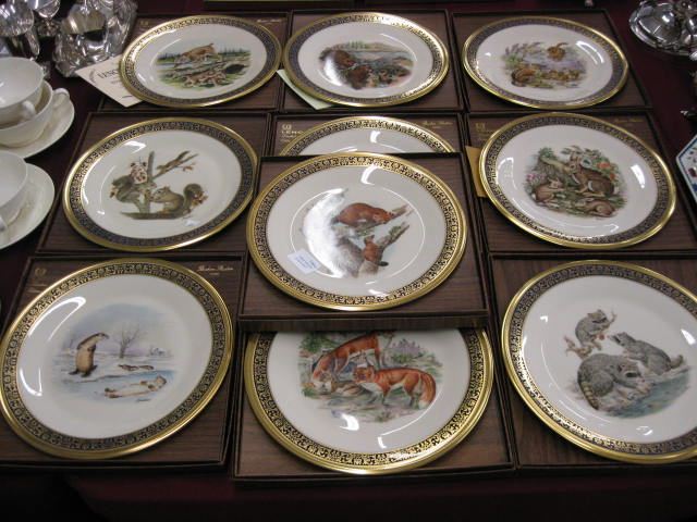 Set of 10 Boehm Lenox ''Woodland