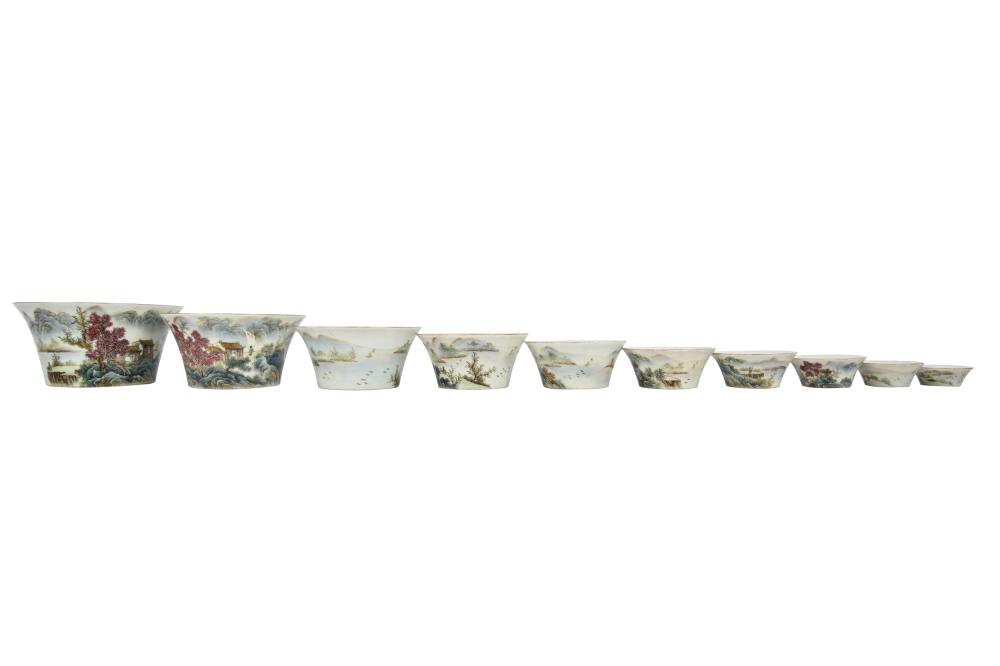 SET OF 10 CHINESE GRADUATED