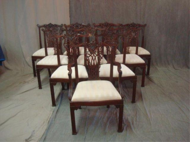 Set of 10 Chippendale Style
