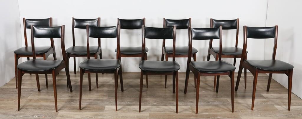 SET OF 10 DANISH MODERN DINING