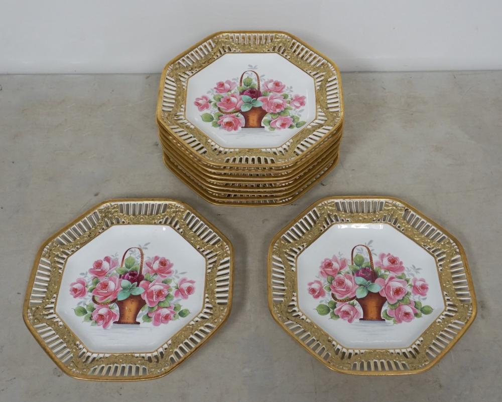 SET OF 10 EUROPEAN CERAMIC