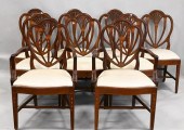 SET OF 10 FEDERAL STYLE MAHOGA