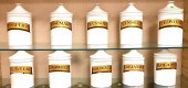 SET OF 10 FRENCH SPICE/APOTHEC