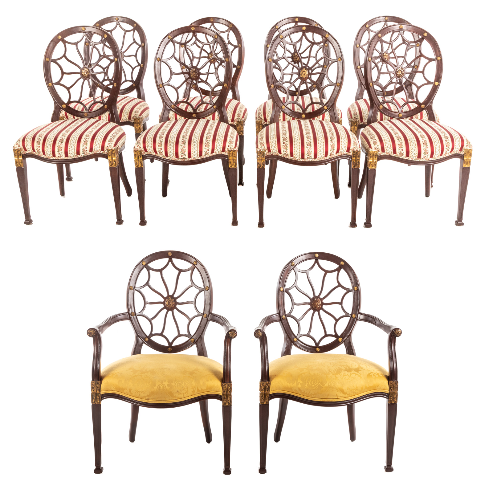 SET OF 10 JOHN WIDDICOMB DINING