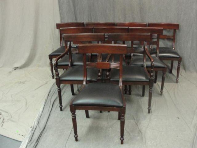 Set of 10 Mahogany Regency Style