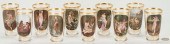SET OF 10 RARE LOBMEYR GLASS T