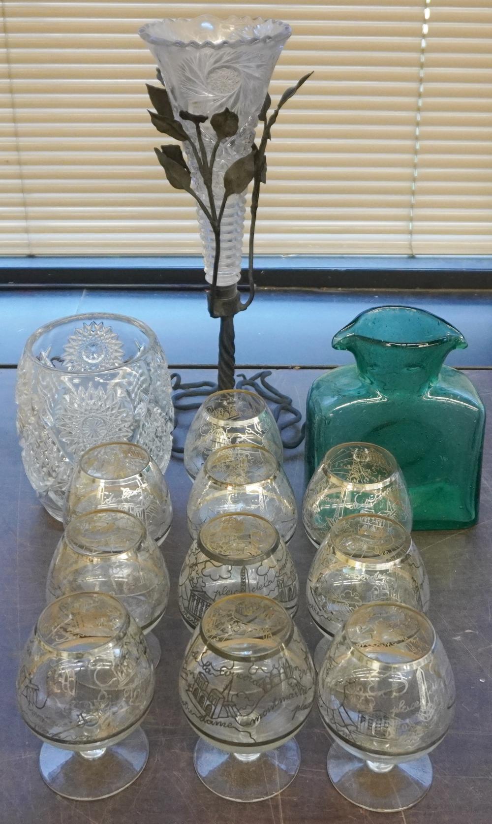 SET OF 10 SILVER OVERLAY BRANDY