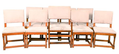 SET OF 10 SPANISH REVIVAL DINING
