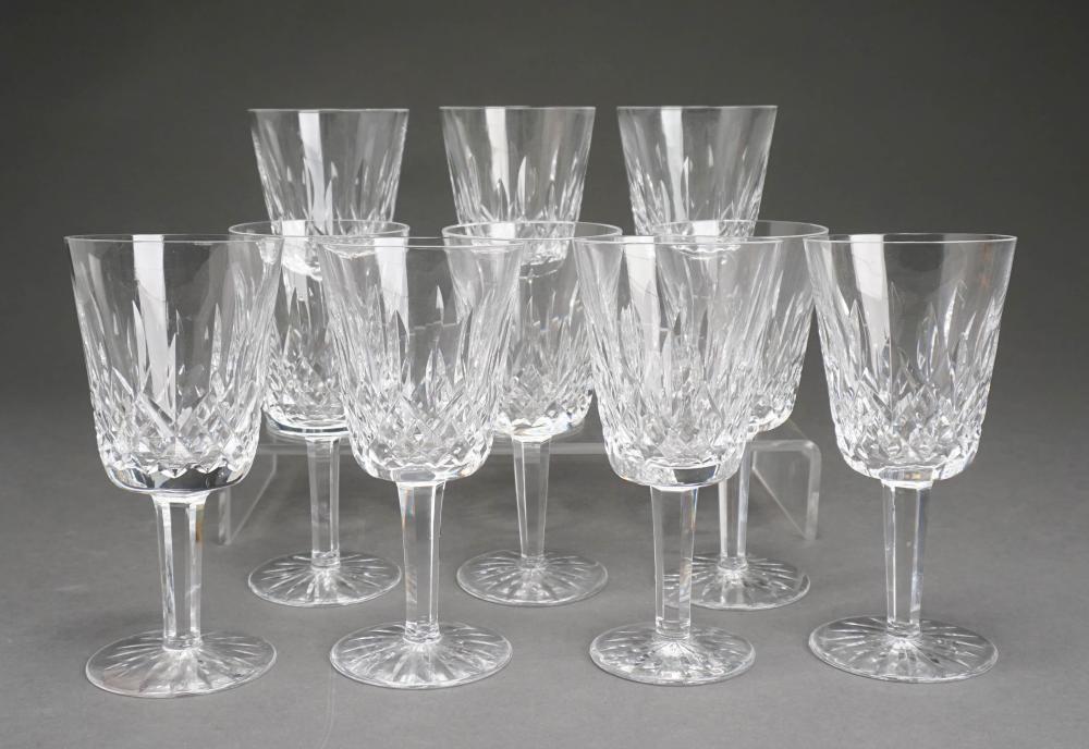SET OF 10 WATERFORD LISMORE CRYSTAL